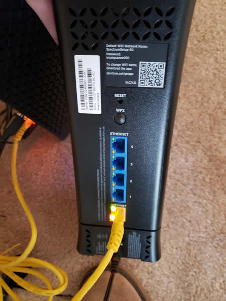 Spectrum Router connection